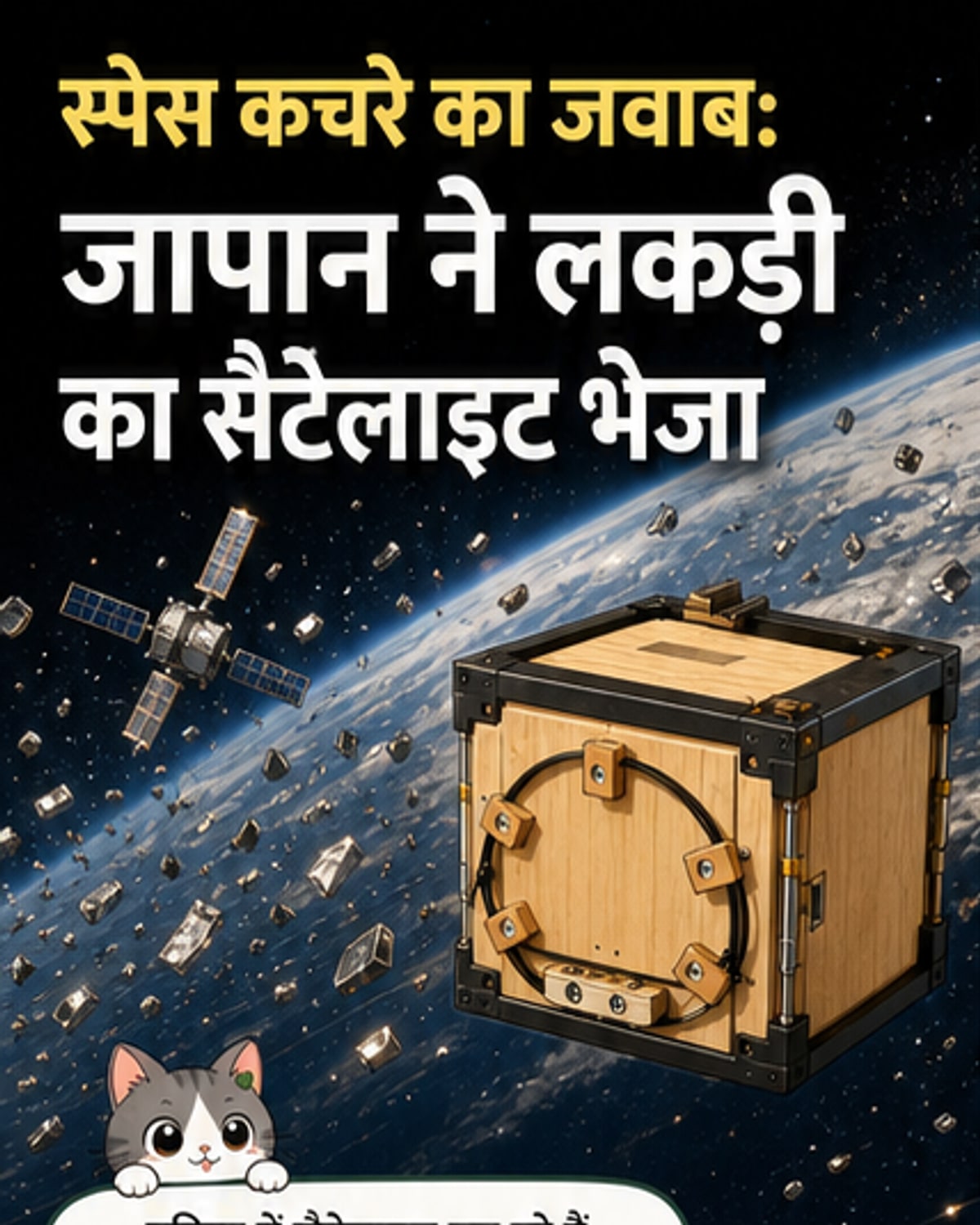 लकड़ी से बना पहला सैटेलाइट लॉन्च