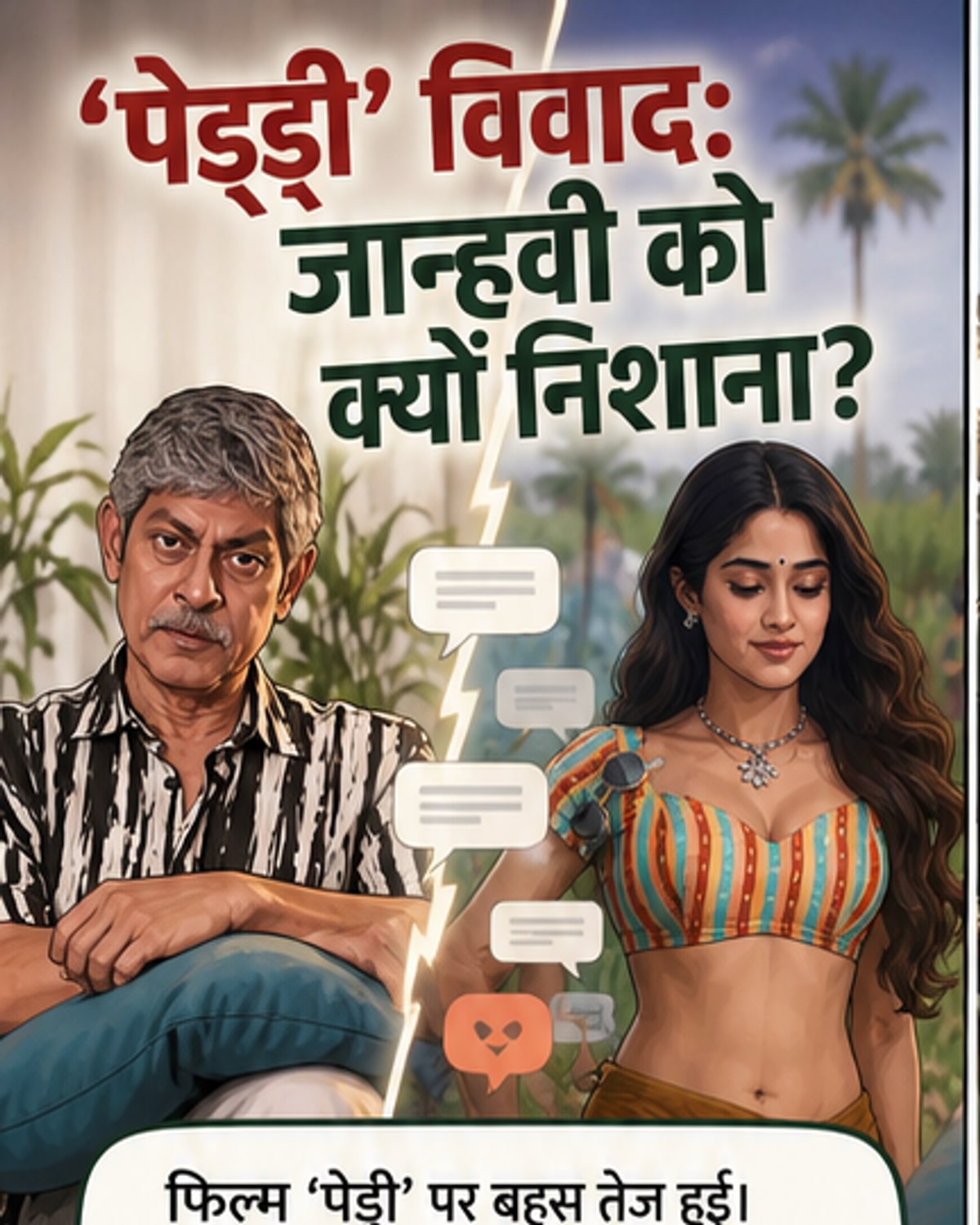 जाह्नवी के लिए आवाज उठाई, बोले- अभिनेता नहीं है जिम्मेदार