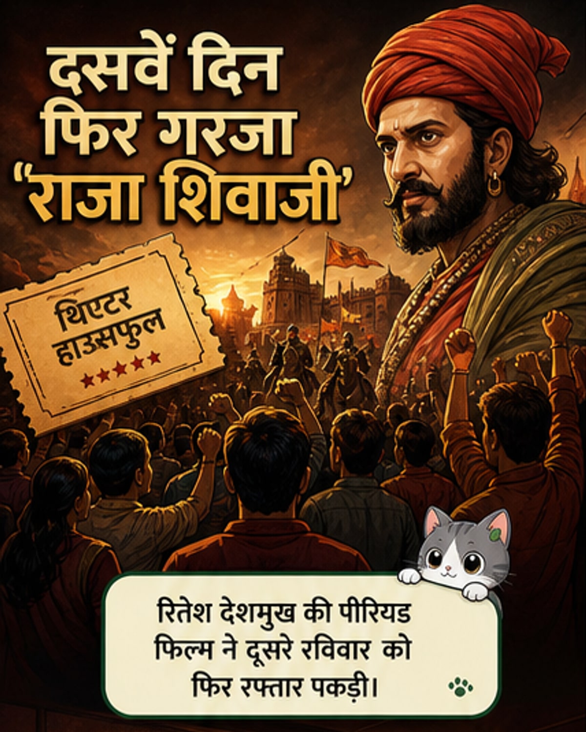 राजा शिवाजी ने 10वें दिन बनाया धमाल