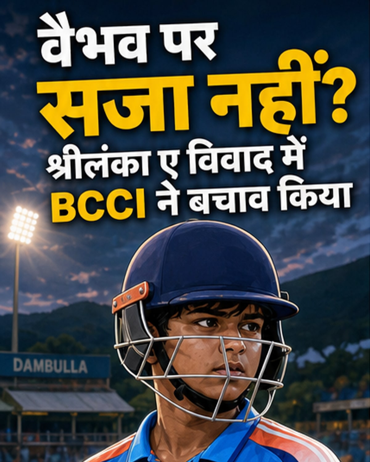 15 साल के वैभव पर क्या होगी कार्रवाई?