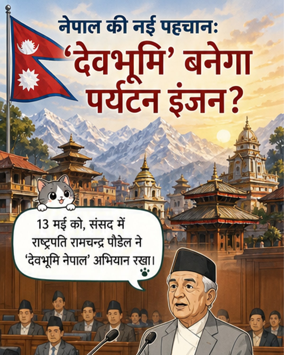 नेपाल बनेगा वैश्विक आध्यात्मिक केंद्र