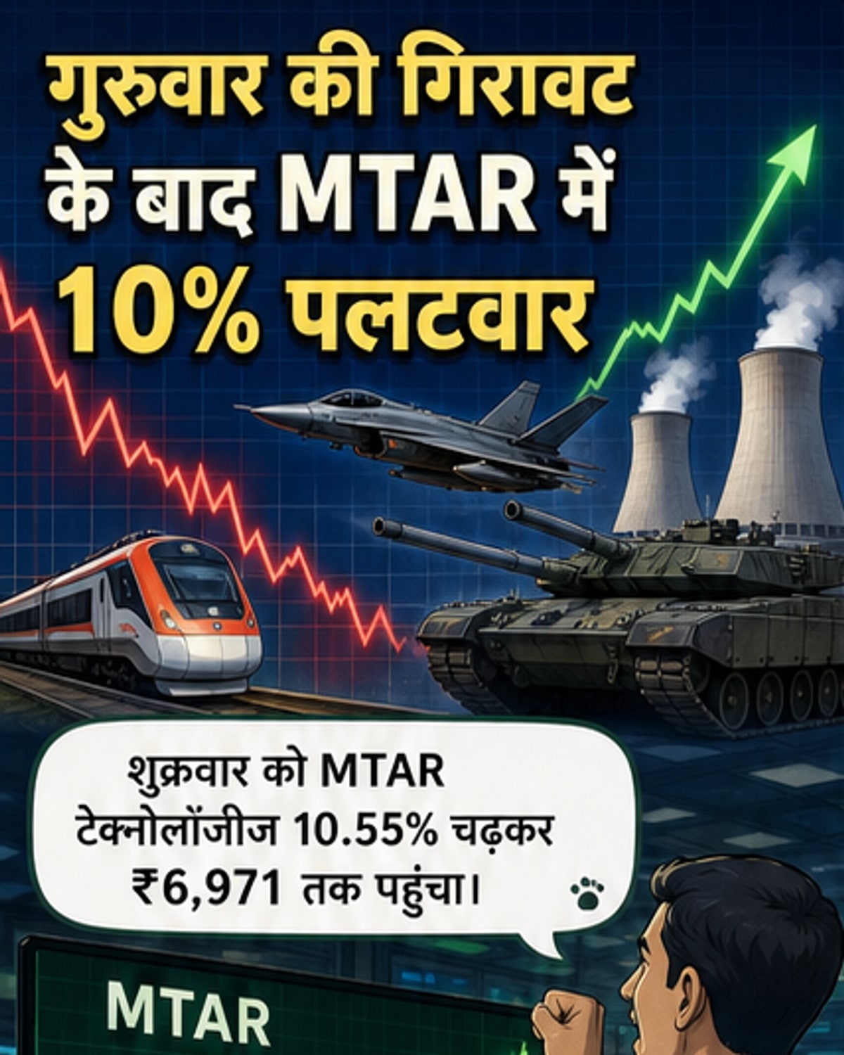 एमटीएआर टेक शेयर में 10% की तेजी