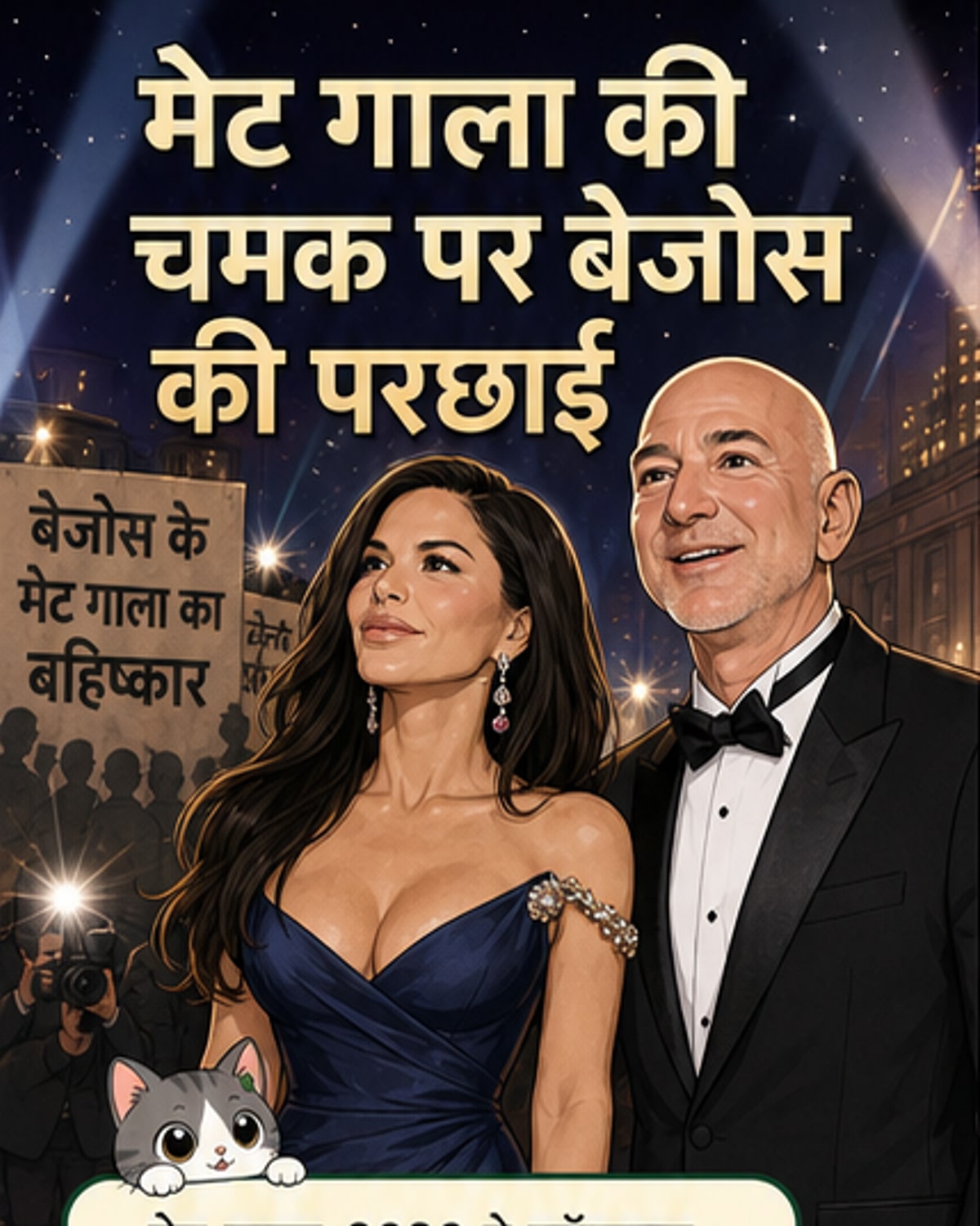 मेट गाला में बेजोस की फिजूलखर्ची पर विरोध