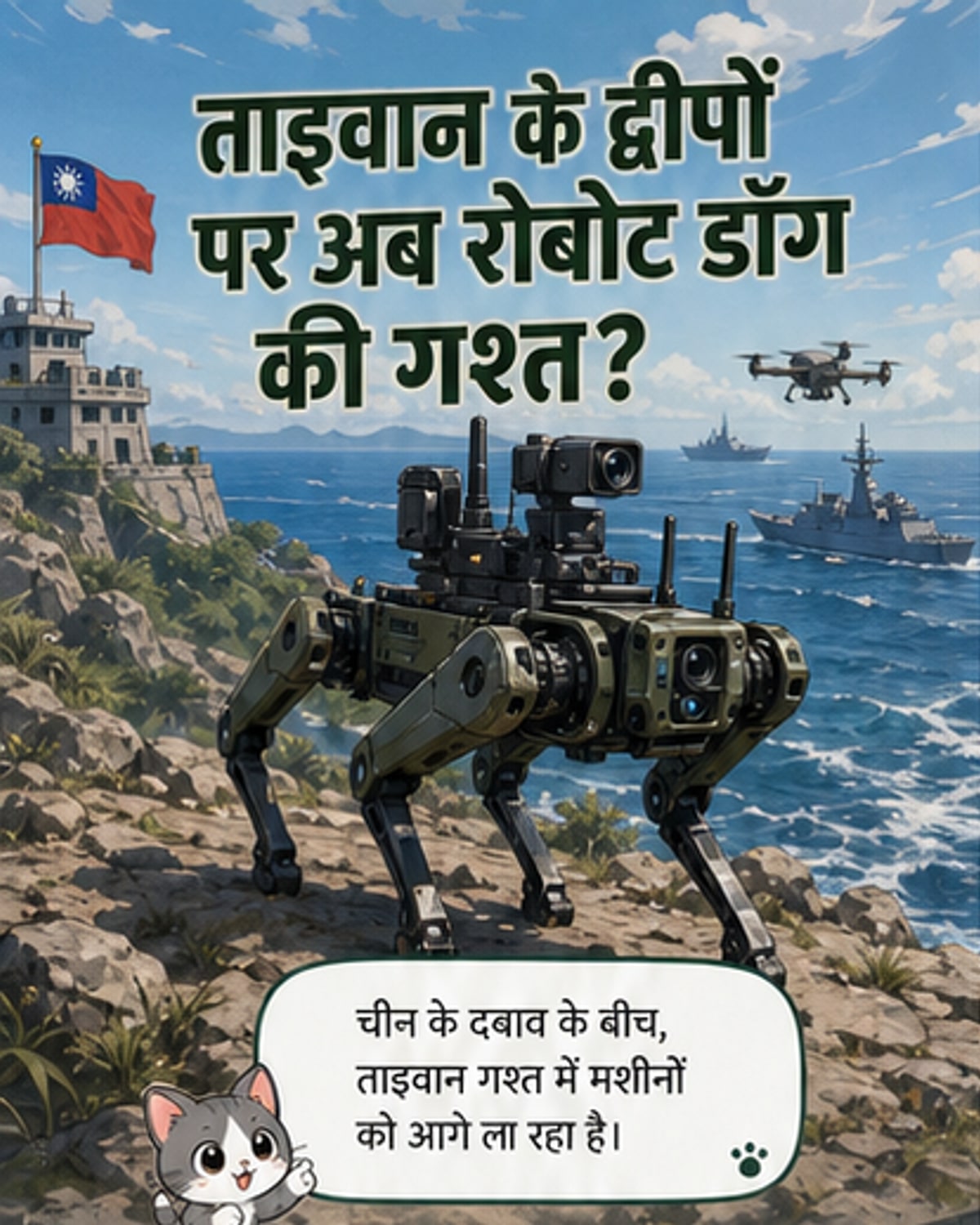 ताइवान तैनात करेगा रोबोट कुत्ते