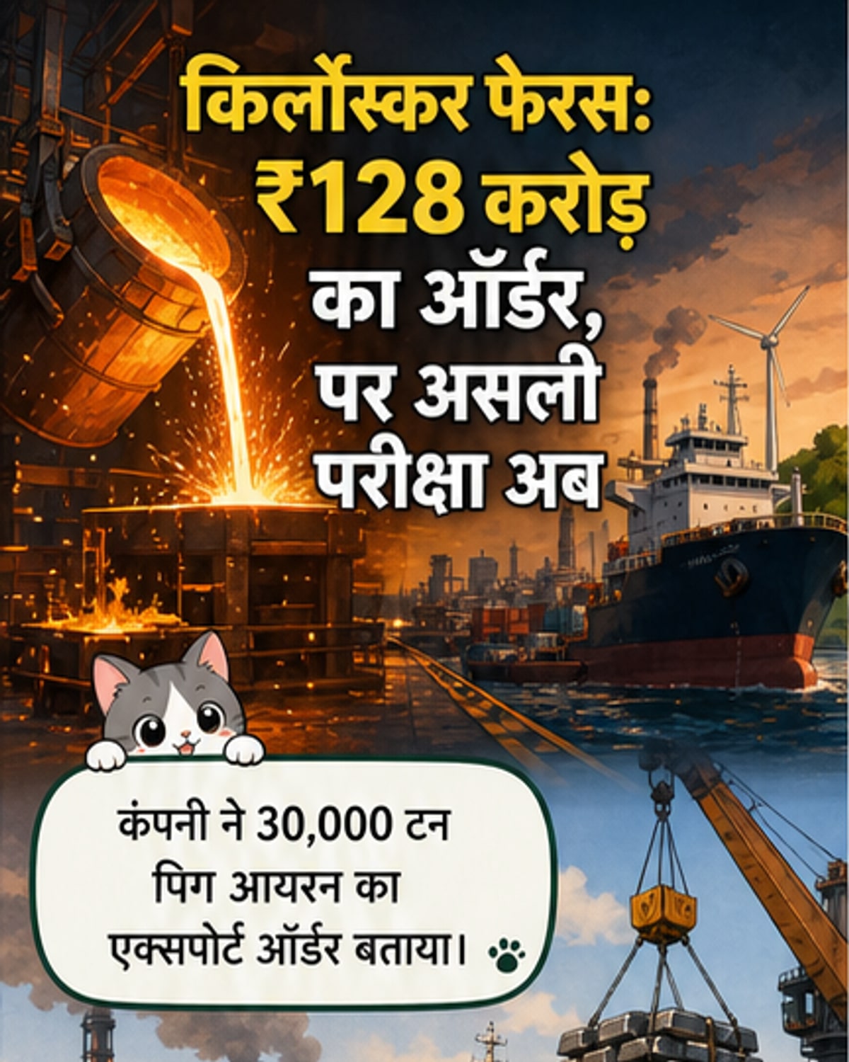 ₹128 करोड़ का निर्यात ऑर्डर और हरित ऊर्जा में बड़ा निवेश