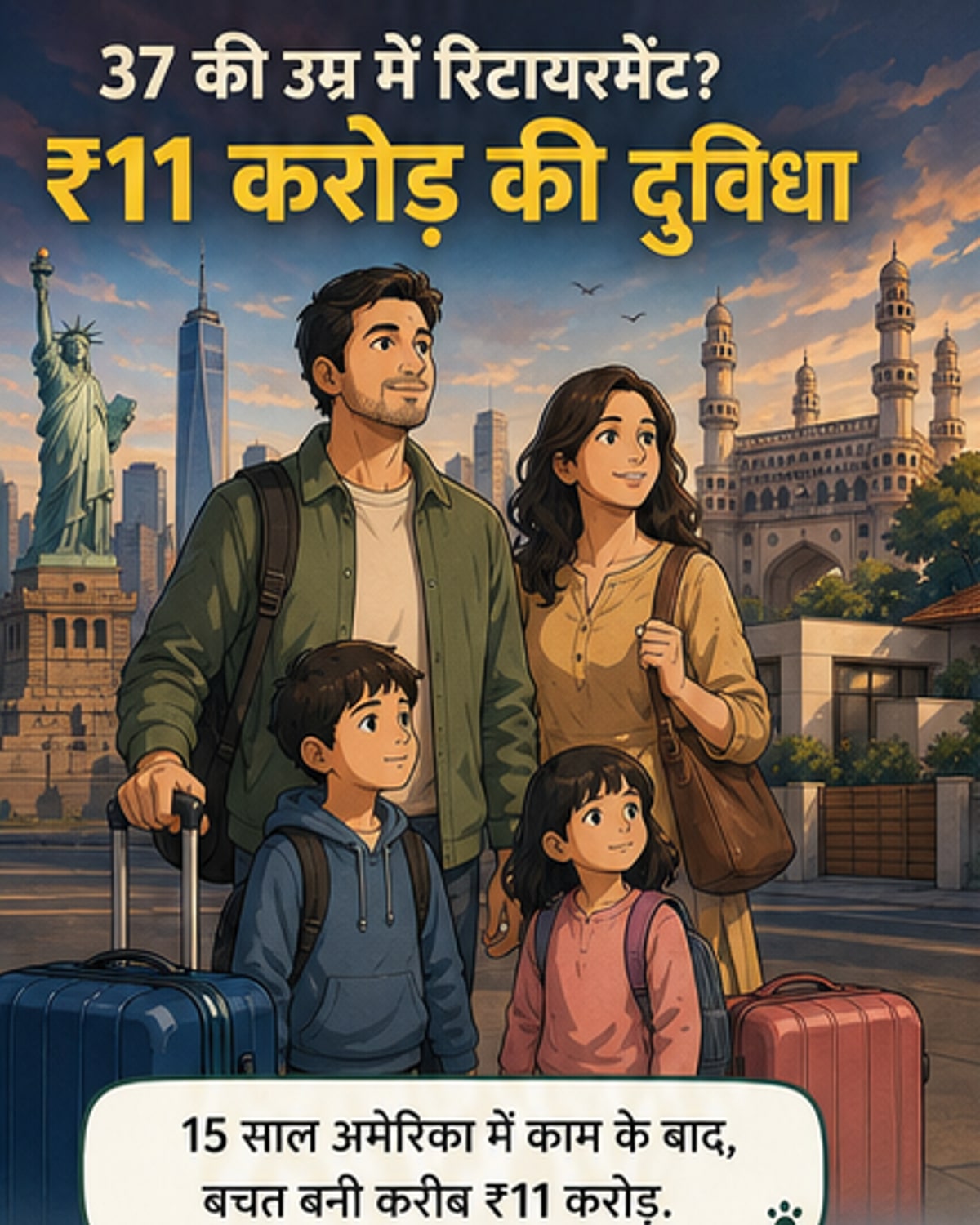 37 साल में रिटायरमेंट: क्या ₹11 करोड़ काफी?