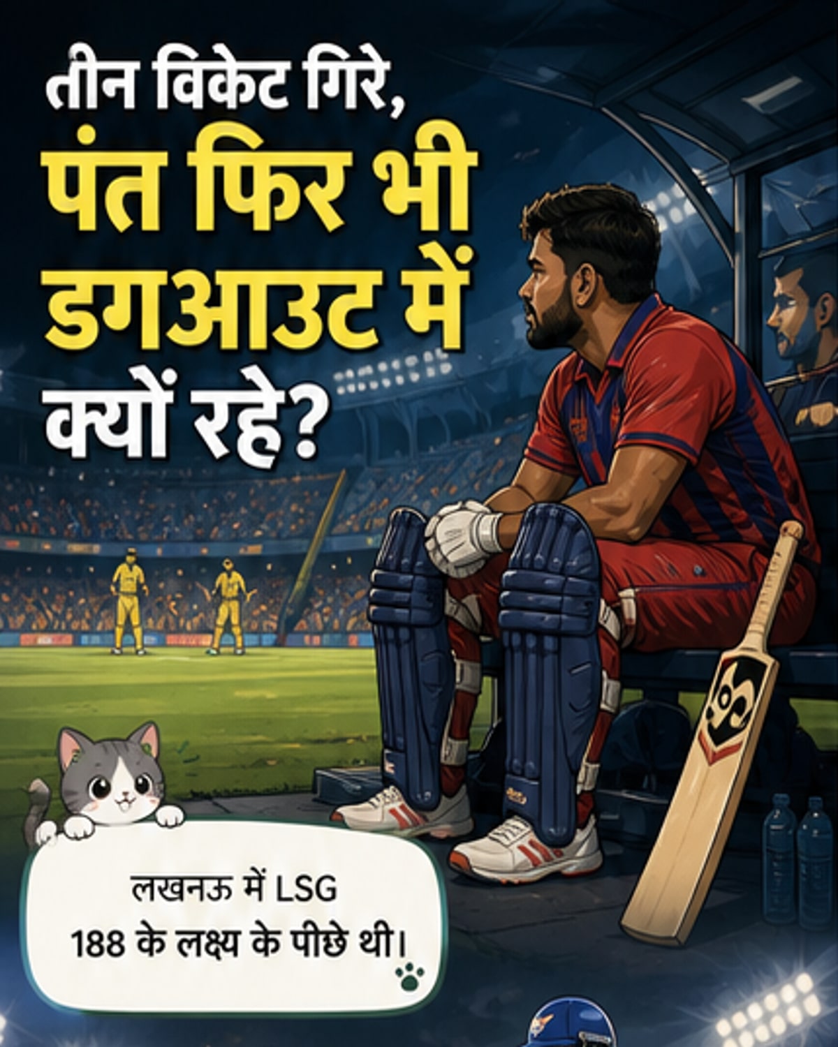 पंत ने बल्लेबाज़ी क्यों नहीं की?
