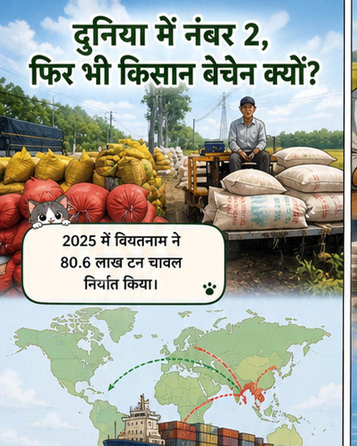 वियतनामी चावल उद्योग की सतत सफलता के लिए एक दीर्घकालिक रणनीति की आवश्यकता