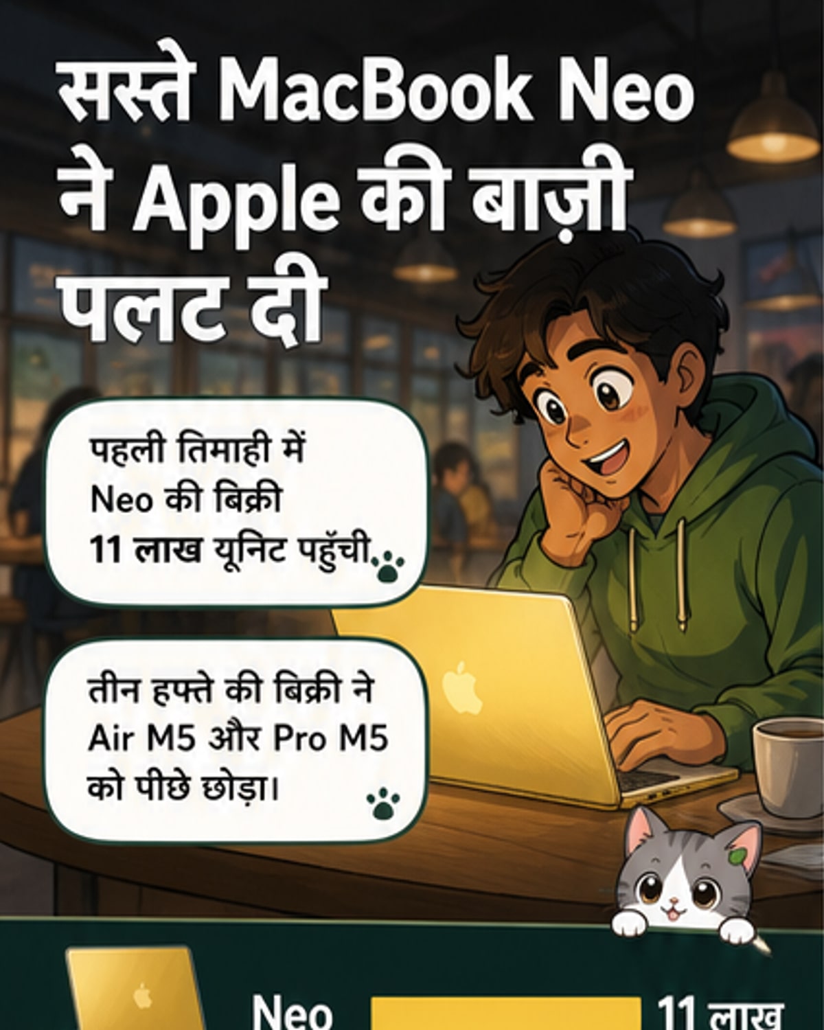 मैकबुक नियो की मांग उम्मीदों से भी आगे