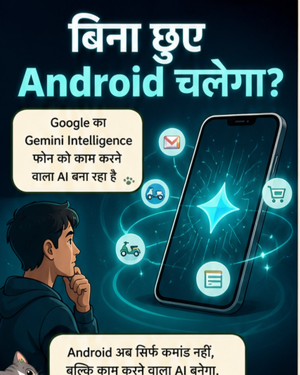 गूगल जेमिनी से बदलेगा एंड्रॉइड इस्तेमाल करने का तरीका