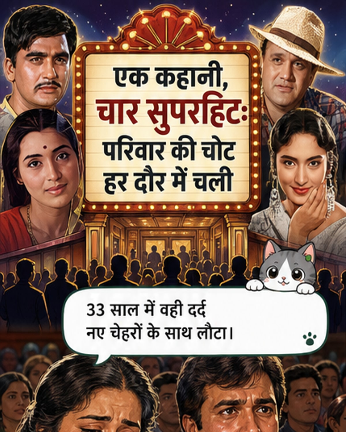 4 फिल्मों में एक कहानी, सभी सुपरहिट