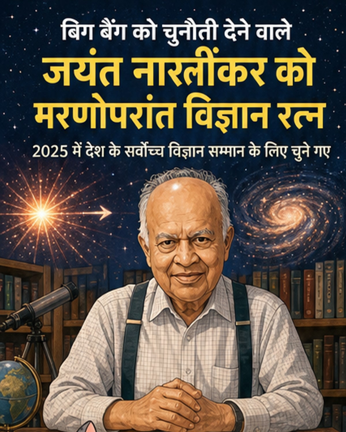 बिग बैंग के विपरीत सिद्धांत के जनक को मरणोपरांत सम्मान