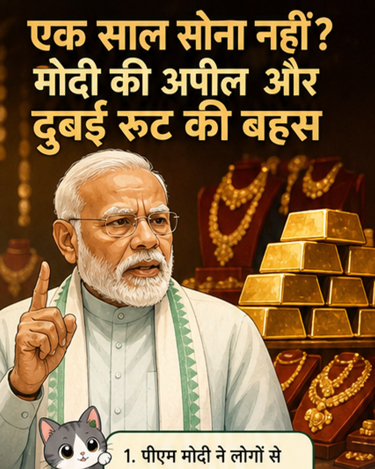 एक साल सोना न खरीदें, पीएम की अपील का असर?
