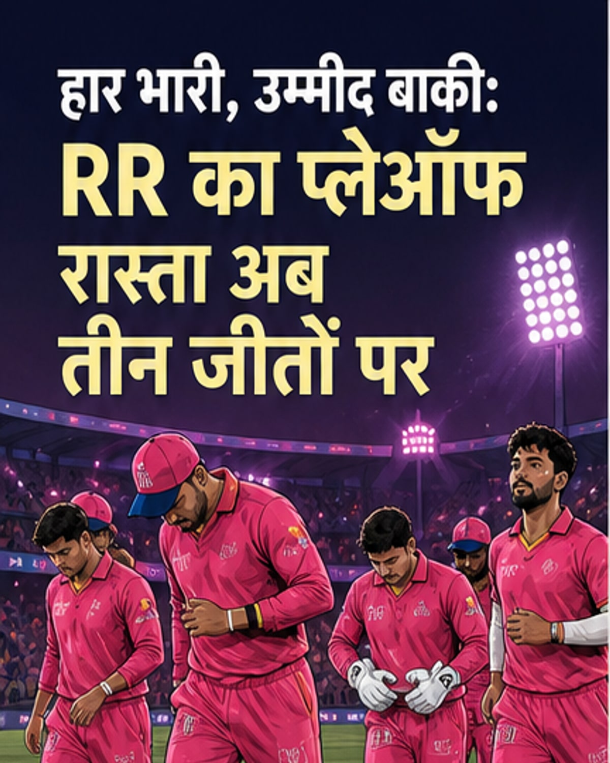 राजस्थान रॉयल्स के प्लेऑफ के लिए अभी भी उम्मीदें