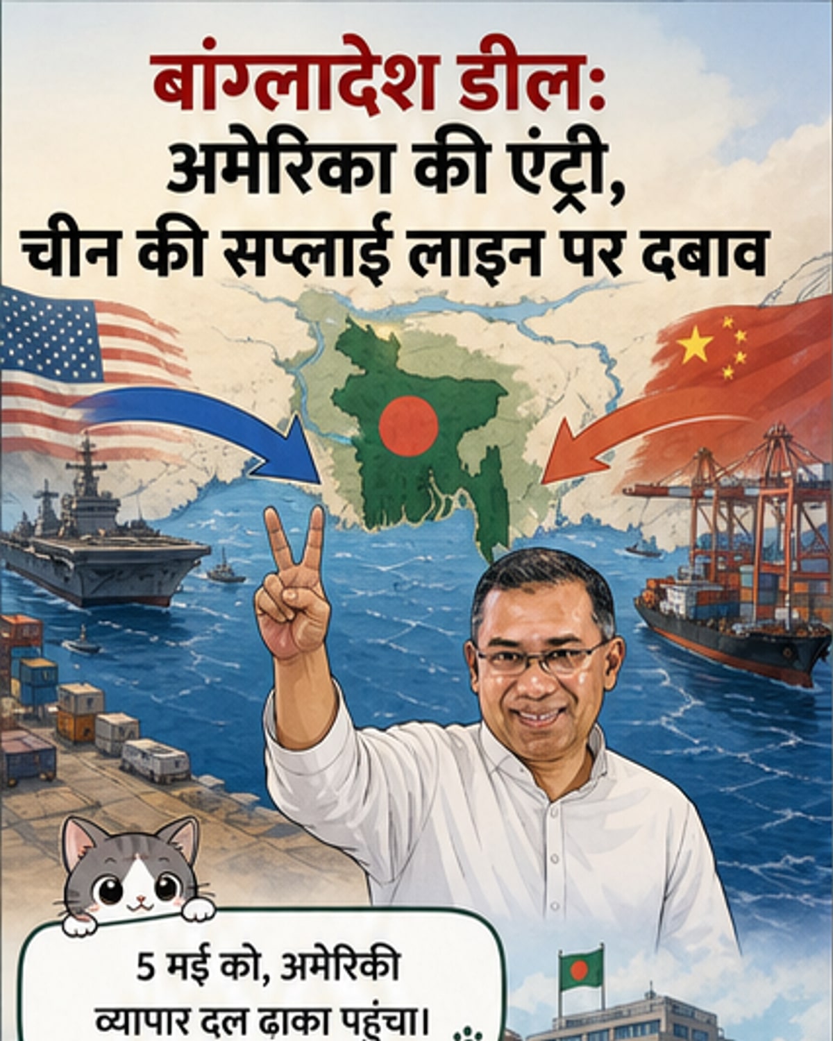 अमेरिका-बांग्लादेश समझौते से चीन की रणनीति पर संकट