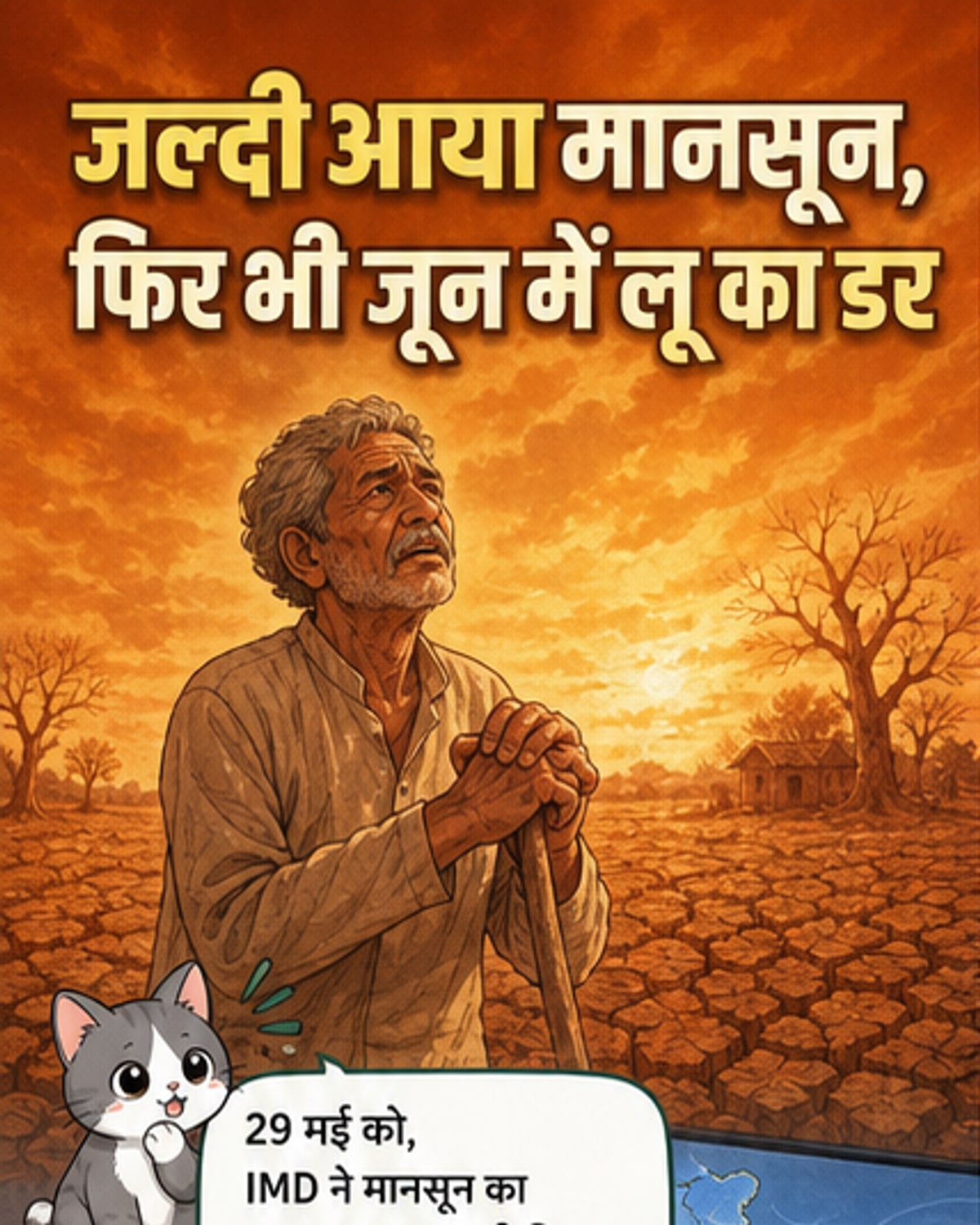 मानसून कमजोर, गर्मी रिकॉर्ड तोड़ेगी