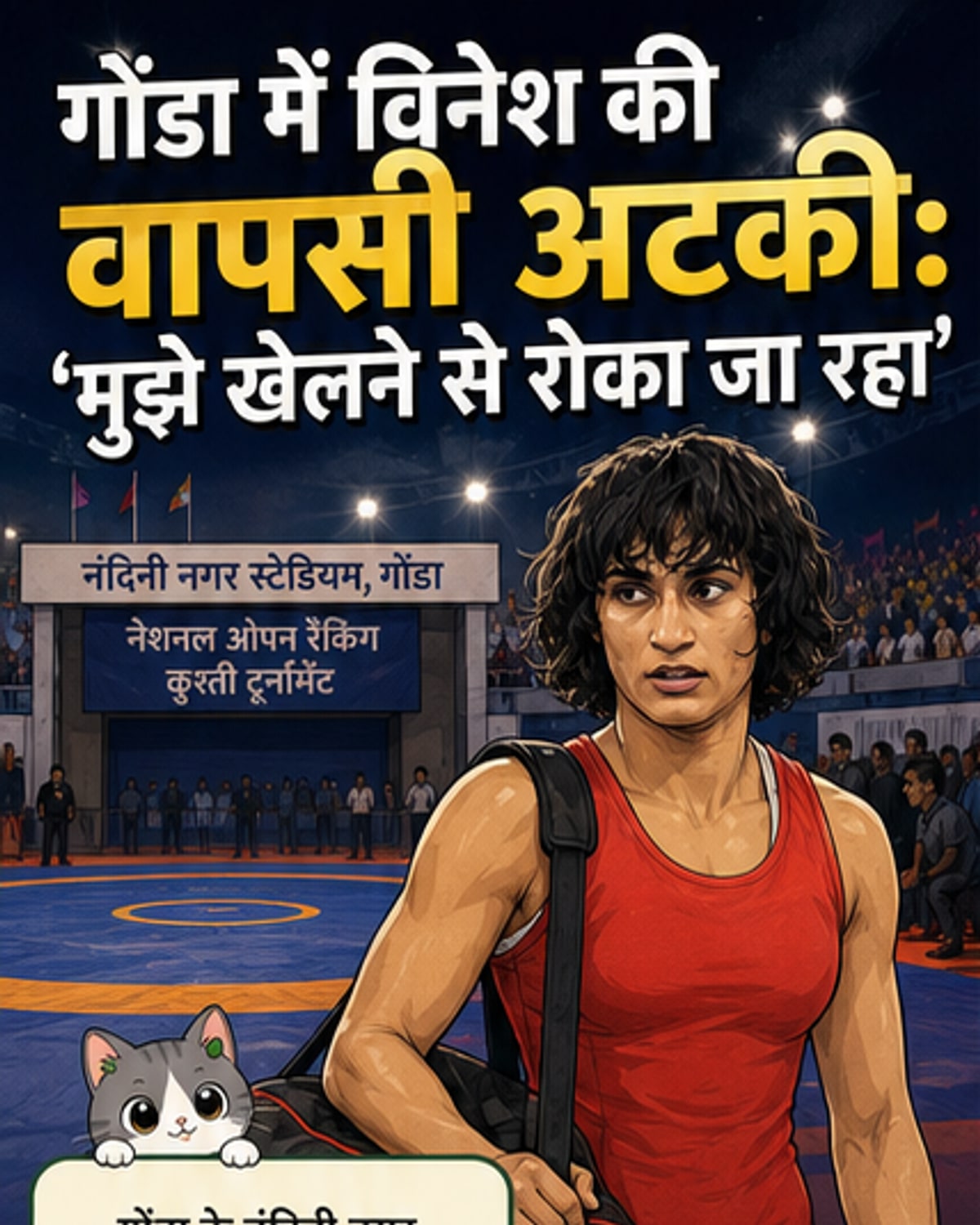 विनेश फोगाट: मुझे खेलने नहीं दिया जा रहा