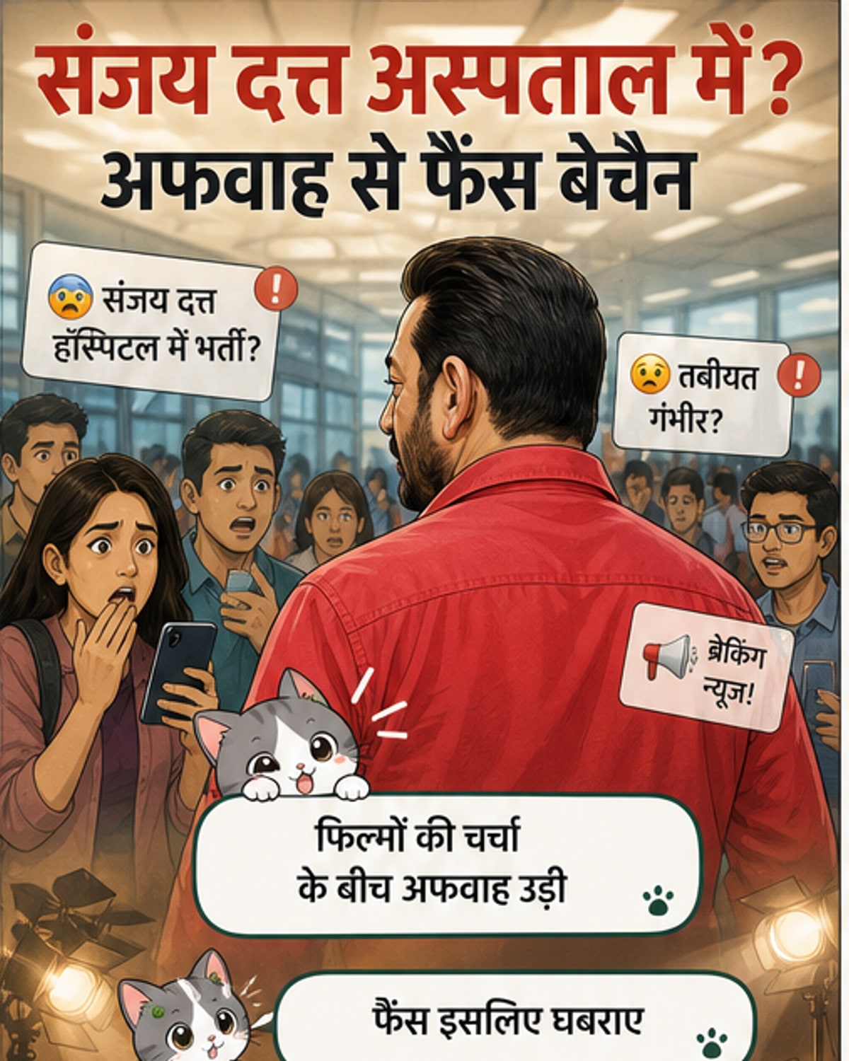 संजय दत्त अस्पताल में भर्ती?