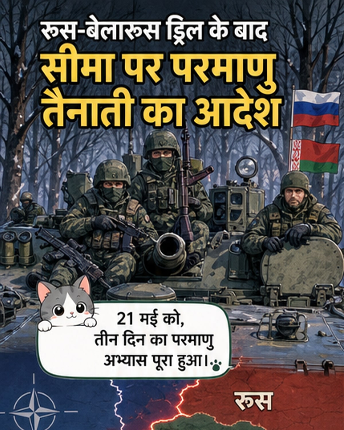 रूस-बेलारूस ने पूरा किया परमाणु अभ्यास