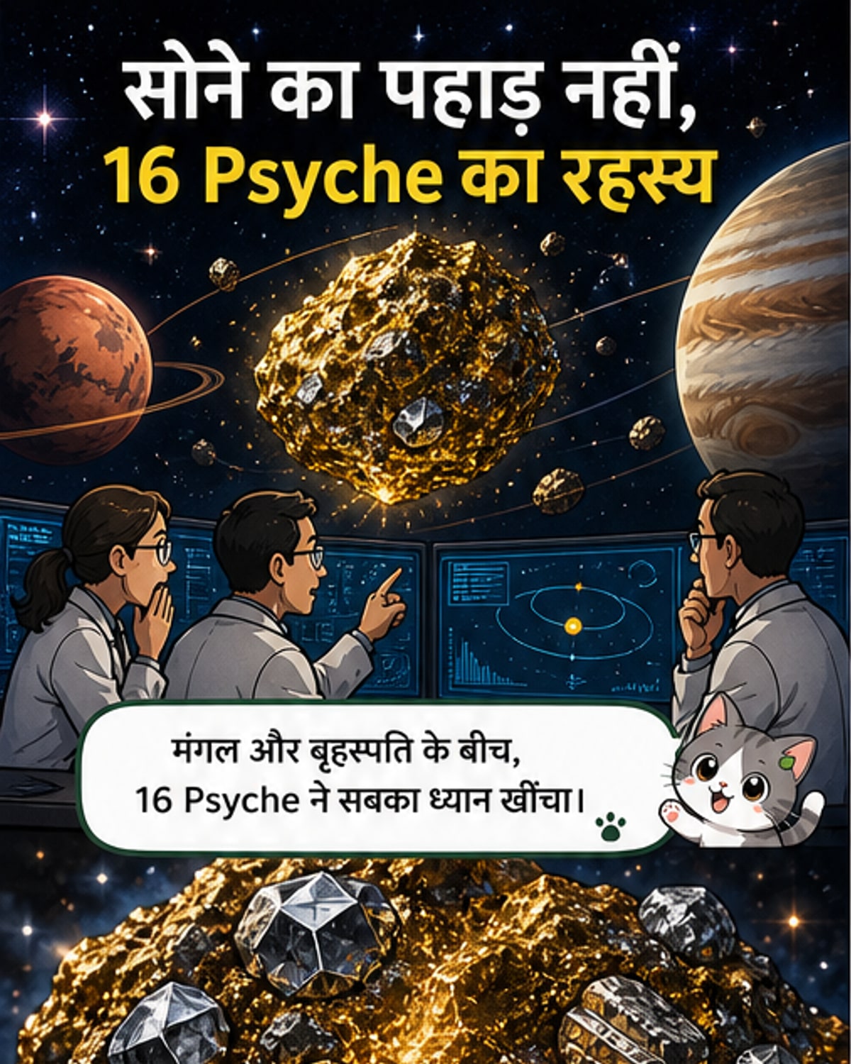 अंतरिक्ष में मिला सोने का पहाड़