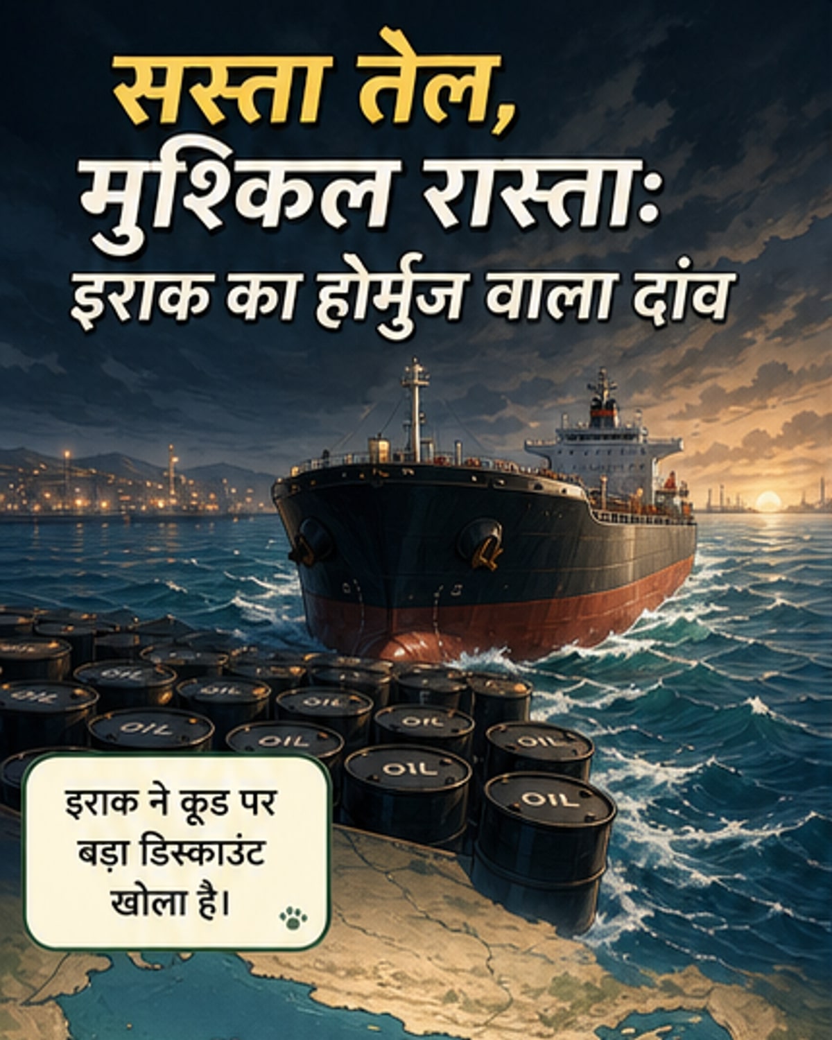 इराक ने तेल में 30 डॉलर तक की छूट दी