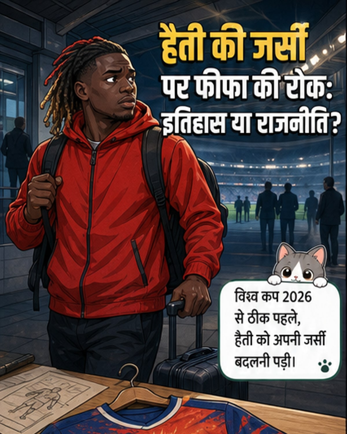 हैती की जर्सी पर फीफा का रोक, डोकु फिट