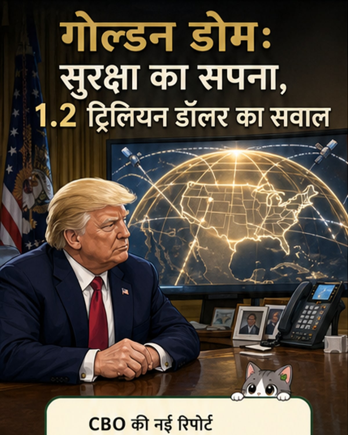 ट्रंप के 'गोल्डन डोम' पर 1.2 ट्रिलियन डॉलर