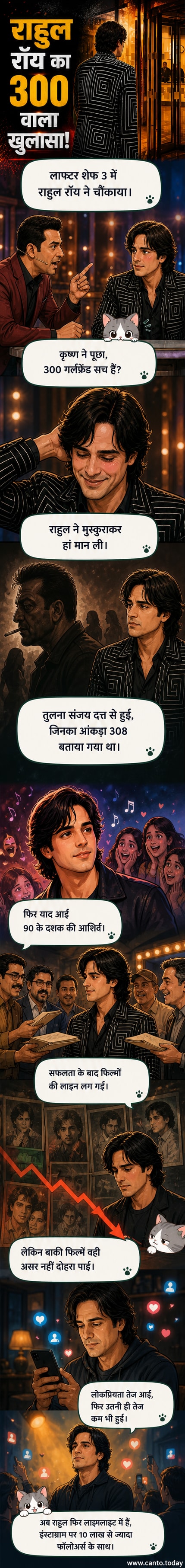 राहुल रॉय, 'आशिकी' के प्रसिद्ध अभिनेता, लाफ्टर शेफ शो में मुस्कुराते हुए, जहां उन्होंने 300 गर्लफ्रेंड का खुलासा किया।