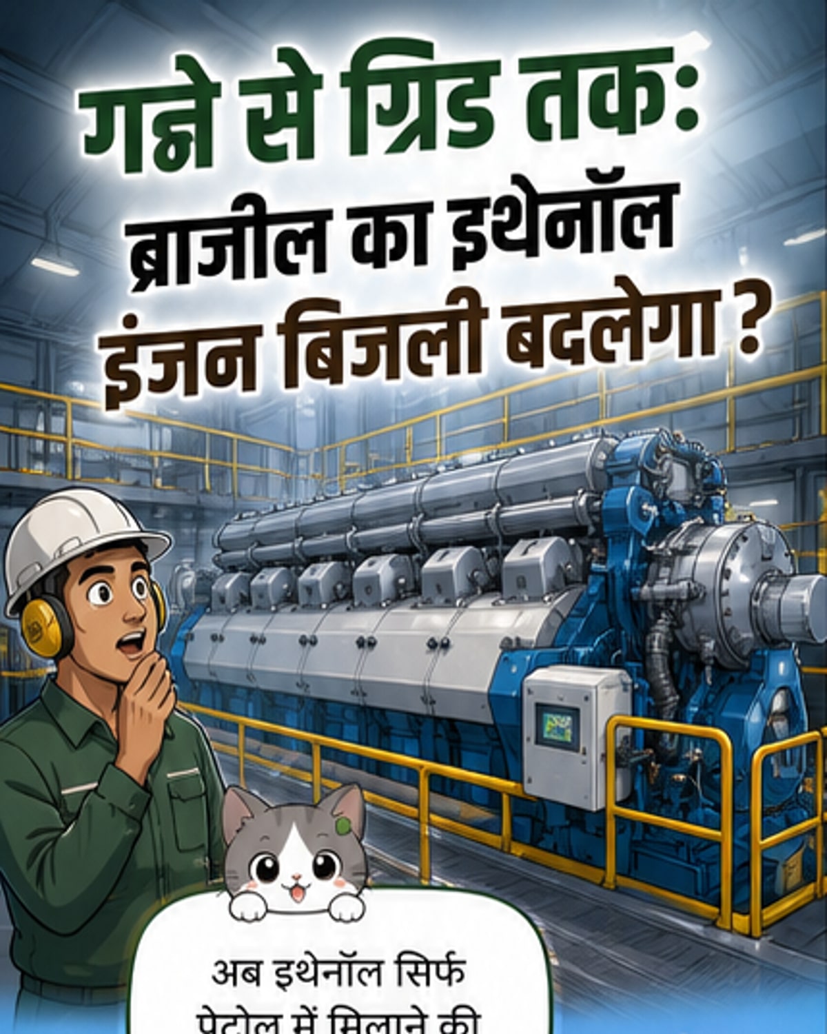 ब्राजील ने बनाया दुनिया का पहला इथेनॉल इंजन
