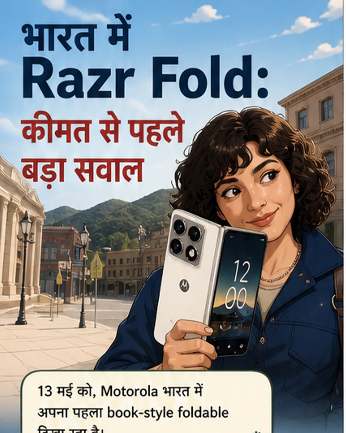 मोटोरोला का नया बुक-स्टाइल फोल्डेबल फोन