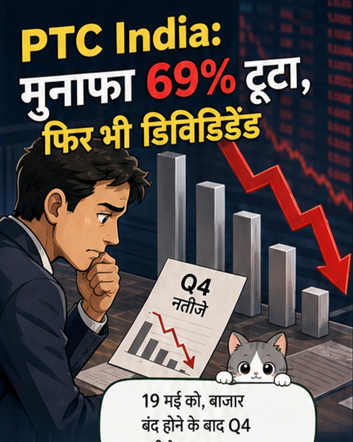 PTC इंडिया के मुनाफे में 69% गिरावट