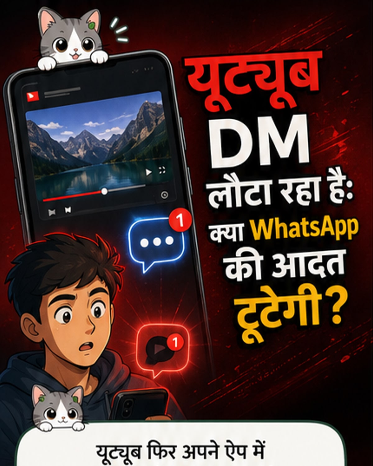 यूट्यूब वापस ला रहा है डीएम फीचर