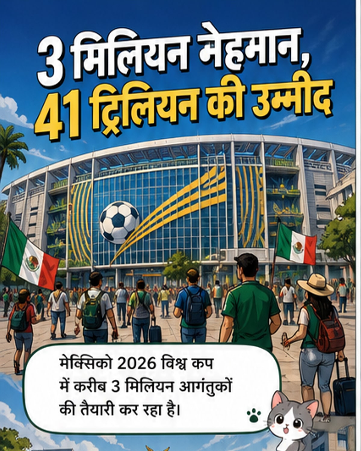 मैक्सिको विश्व कप से 41 ट्रिलियन रुपये की उम्मीद