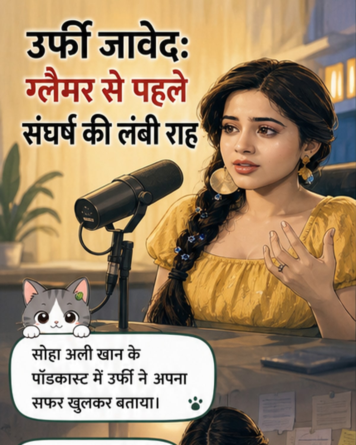 उर्फी जावेद ने खोला दर्द का दरवाजा