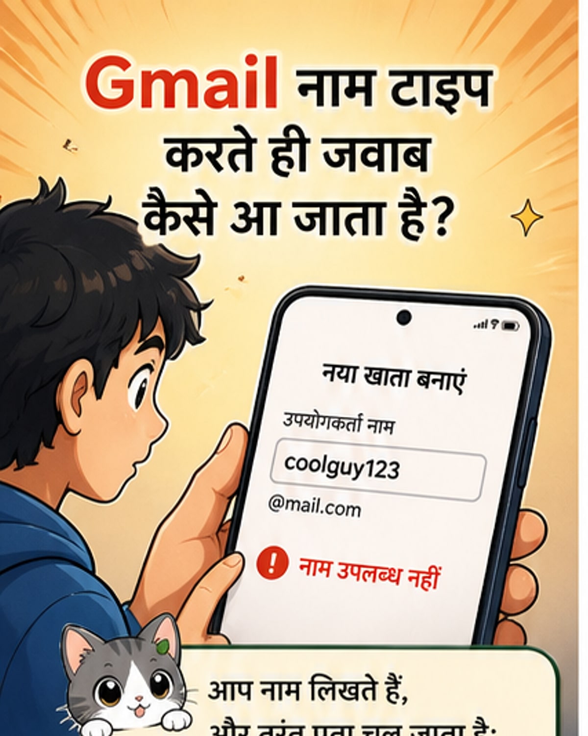 Gmail में नाम टाइप करते ही कैसे पता?
