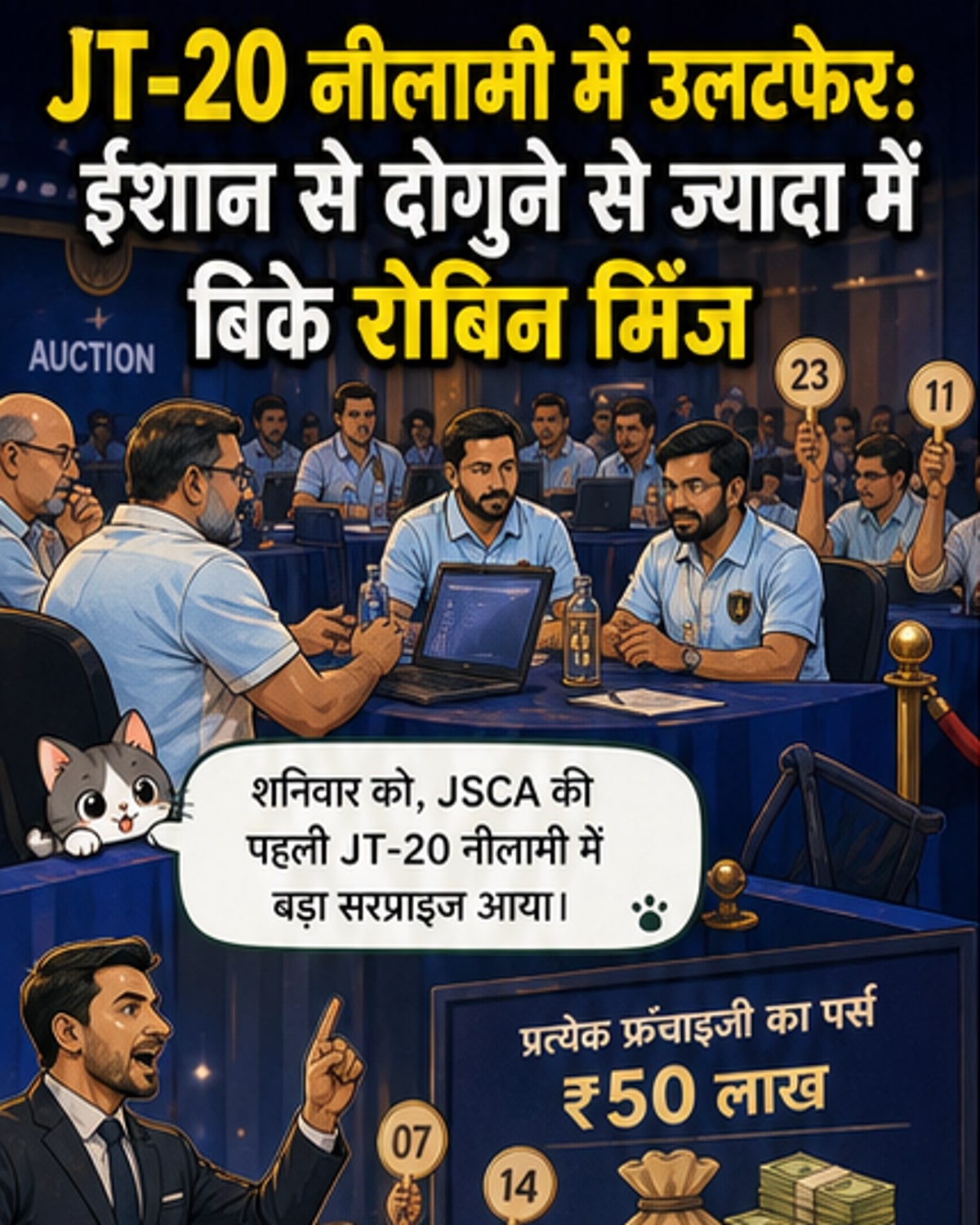 रॉबिन मिंज ने ईशान को पीछे छोड़ा