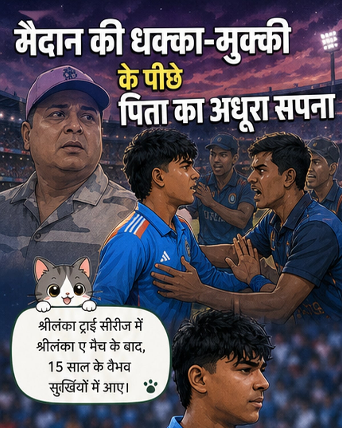 15 साल के वैभव के सपने, पिता की कुर्बानी