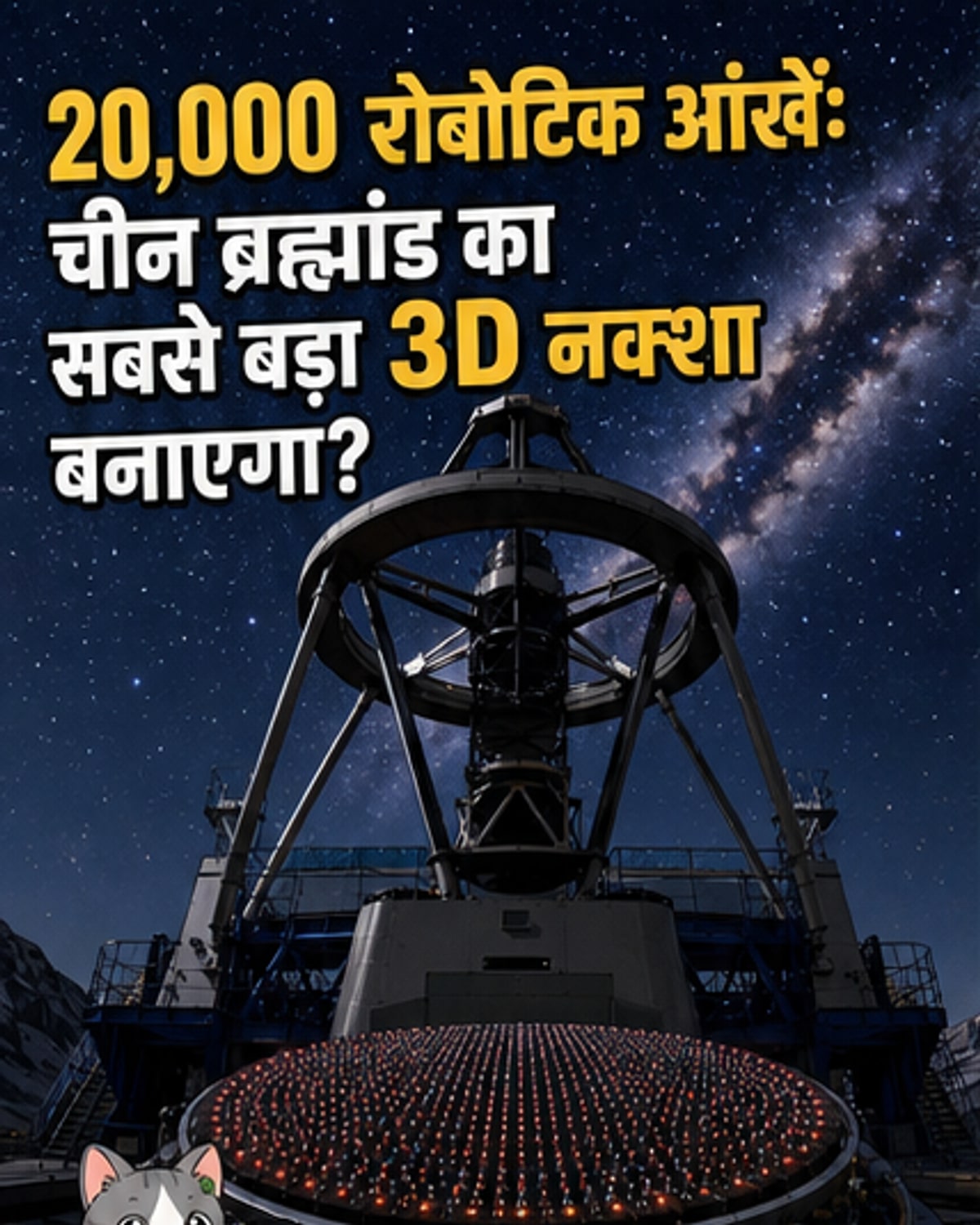 चीन का नया टेलीस्कोप ब्रह्मांड के राज खोलेगा