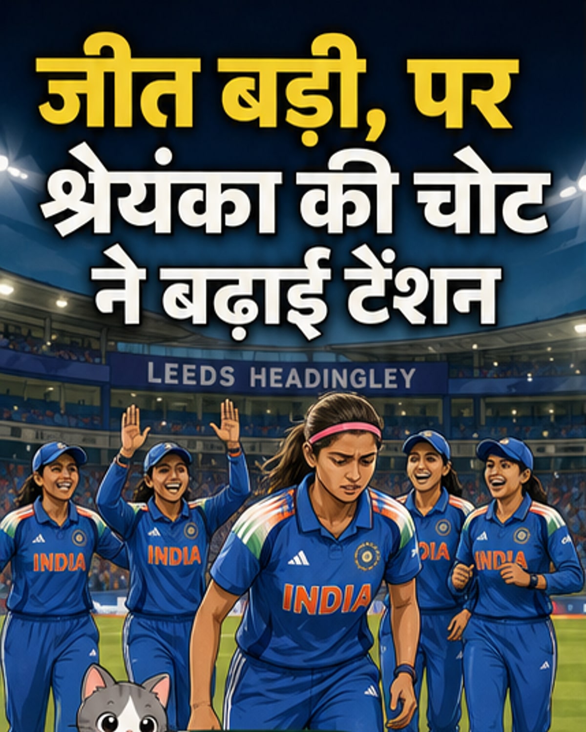श्रेयंका की चोट, टीम इंडिया की चिंता
