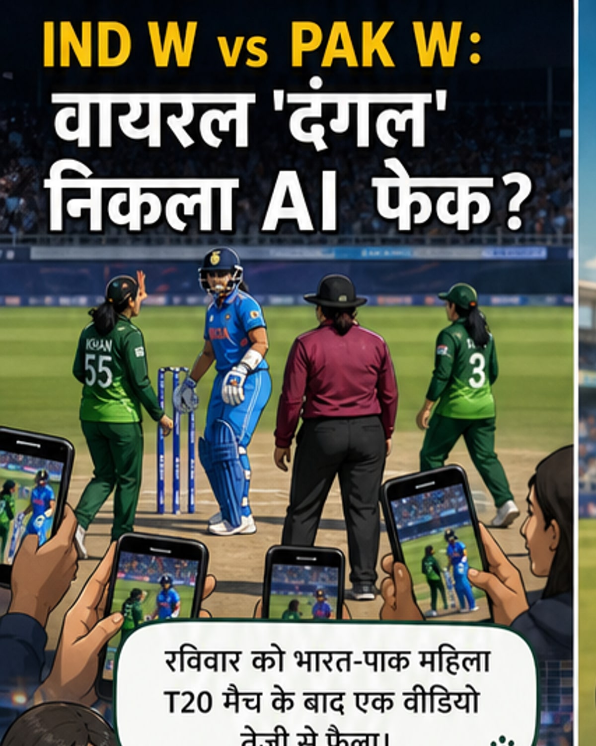 वायरल वीडियो में भारत-पाकिस्तान खिलाड़ियों की झड़प?