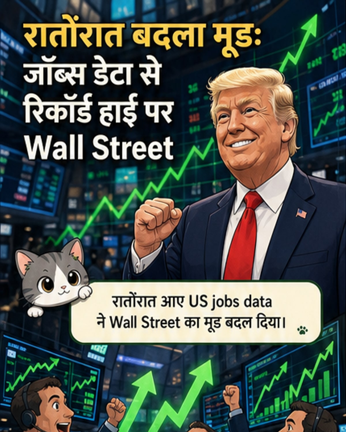 अमेरिकी शेयर बाजार नये रिकॉर्ड पर