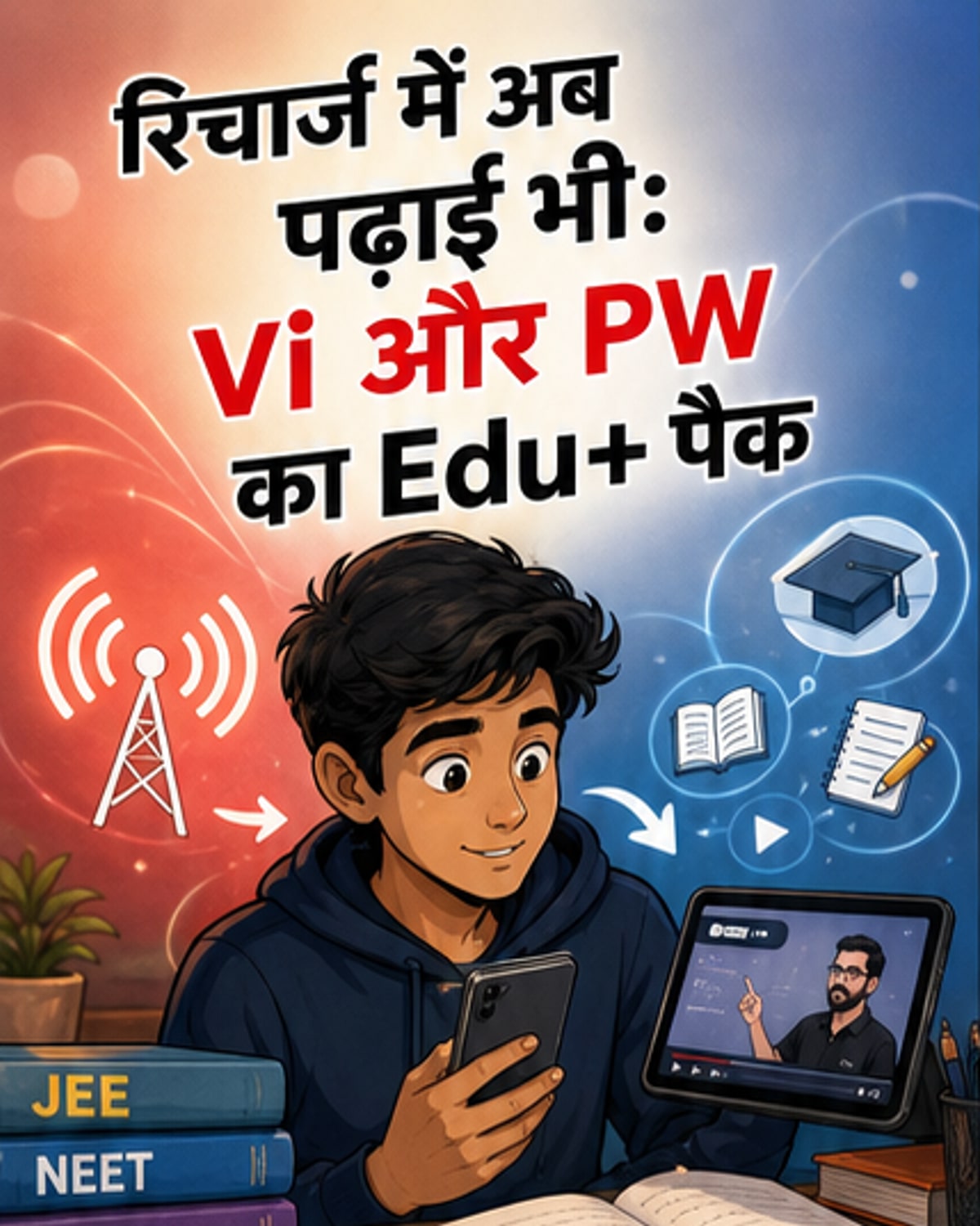 छात्रों के लिए कम कीमत में ज्यादा डेटा और पढ़ाई के फायदे