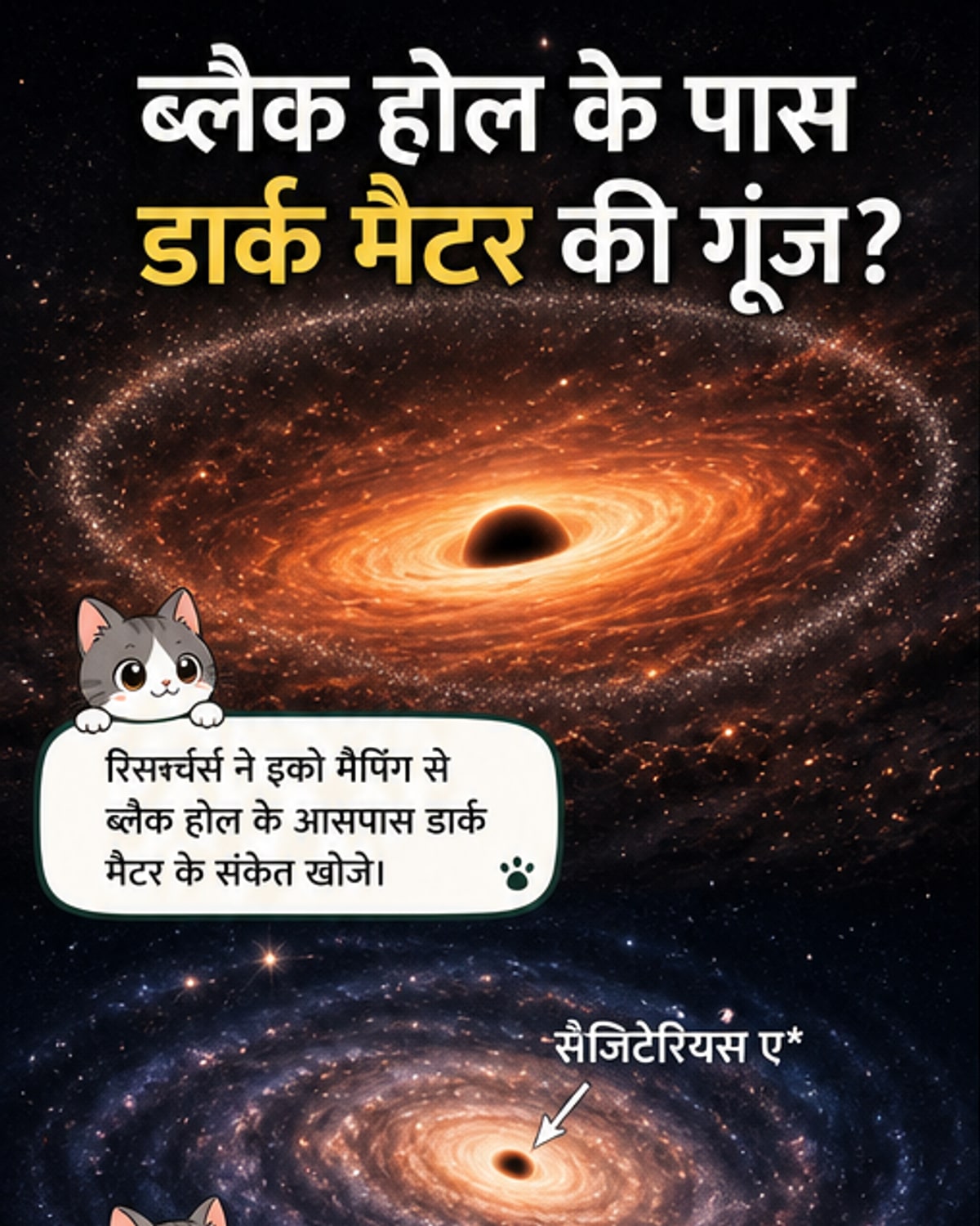 ब्लैक होल के पास मिला डार्क मैटर का संकेत