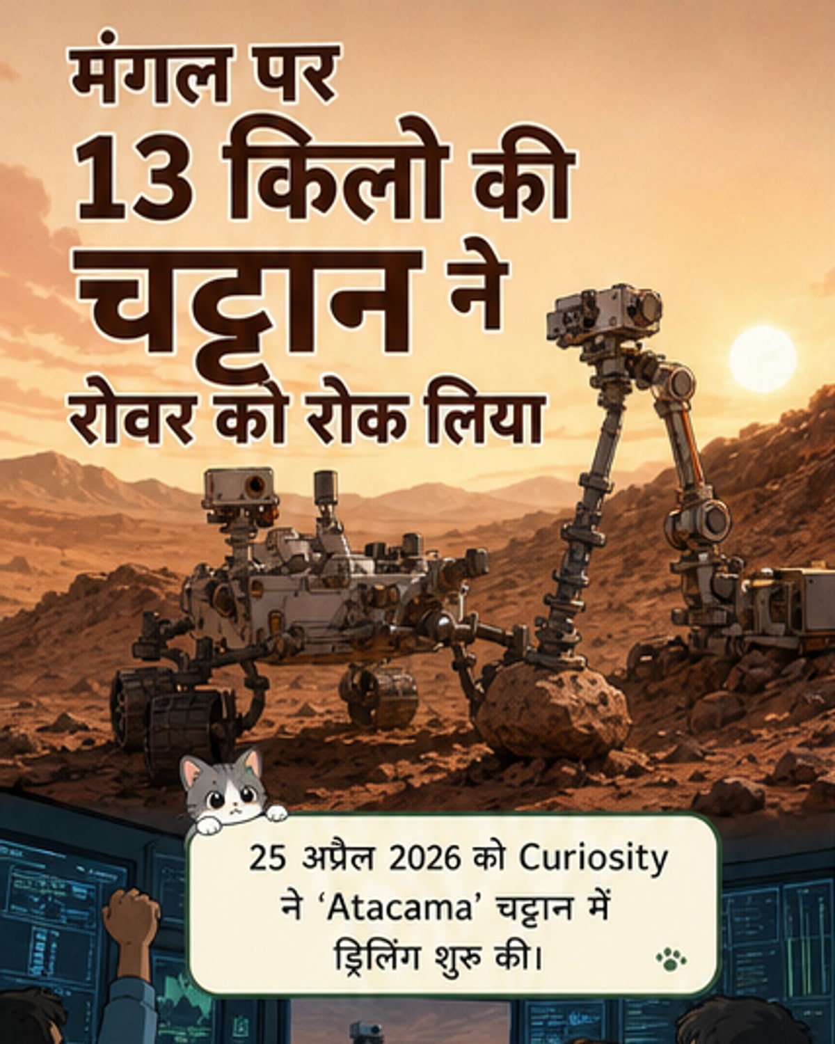 मंगल पर फंसा था नासा का रोवर