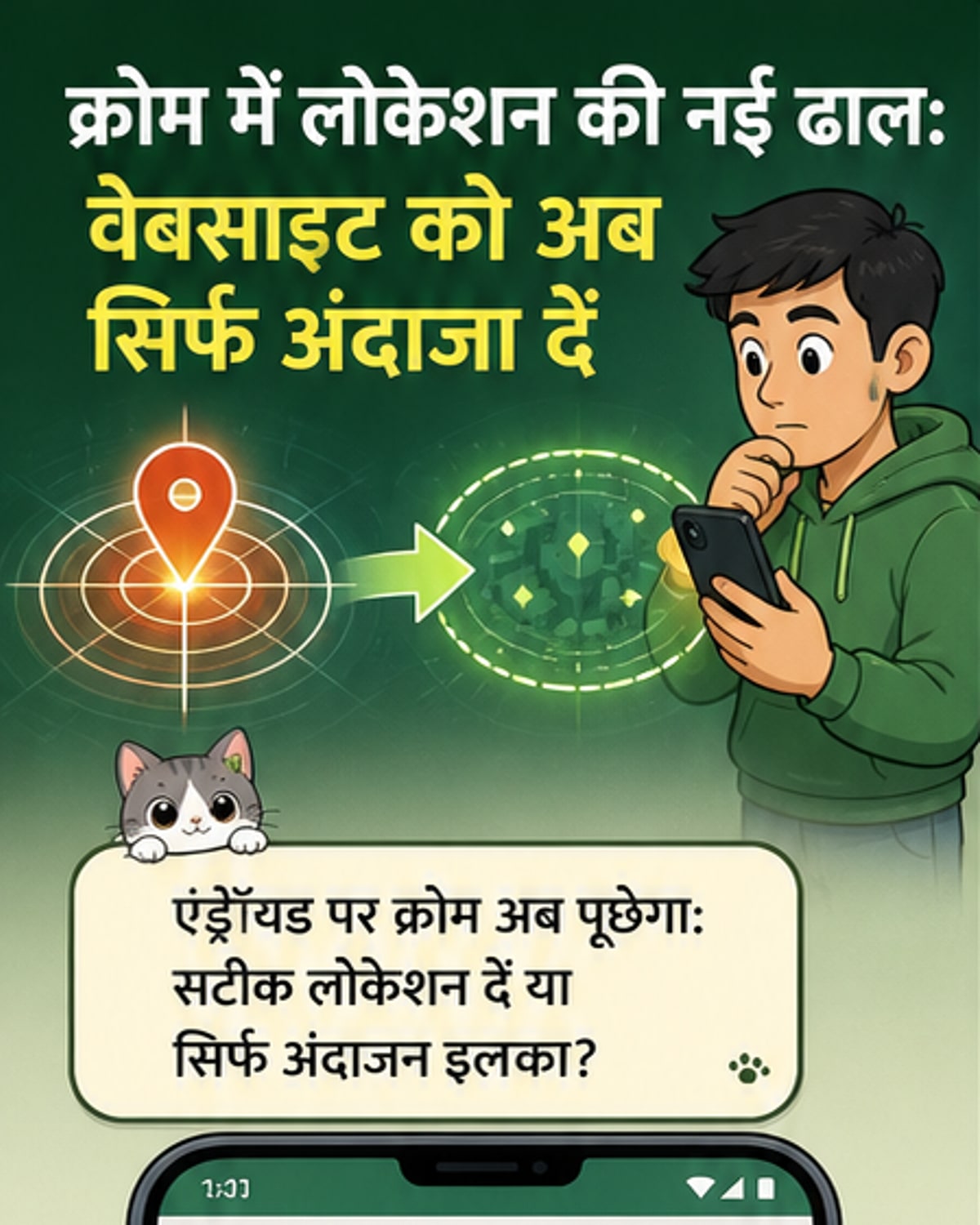 क्रोम में अब लोकेशन शेयर करने का नया ऑप्शन