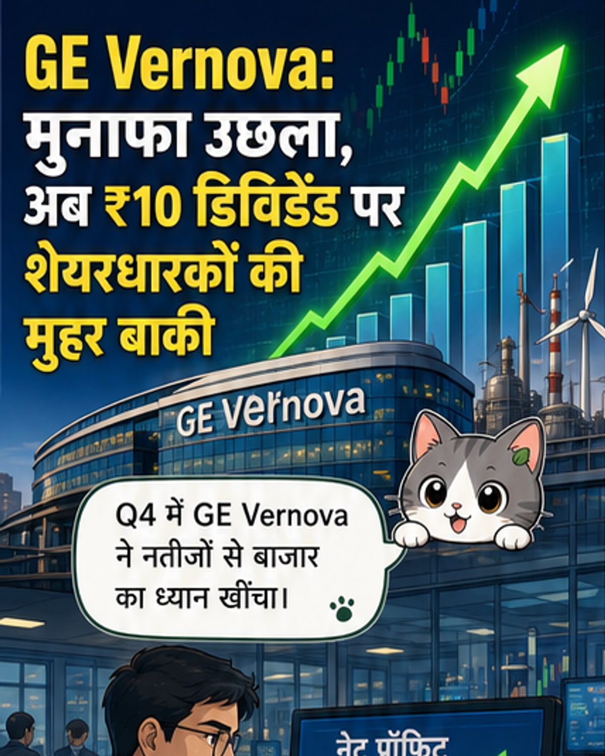 GE वर्नोवा के मुनाफे में 89% की बढ़ोतरी