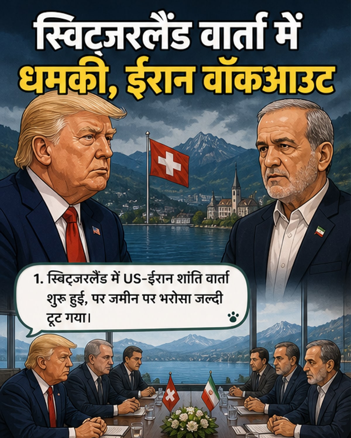 ईरान ने वार्ता से किया वॉकआउट