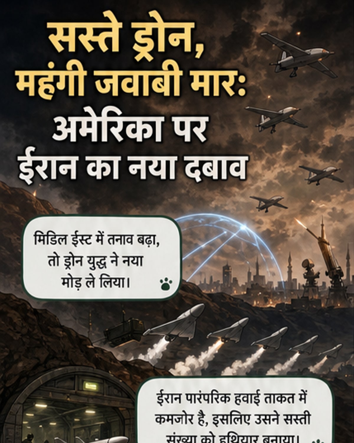ईरान के सस्ते ड्रोन, अमेरिका के महंगे हथियार