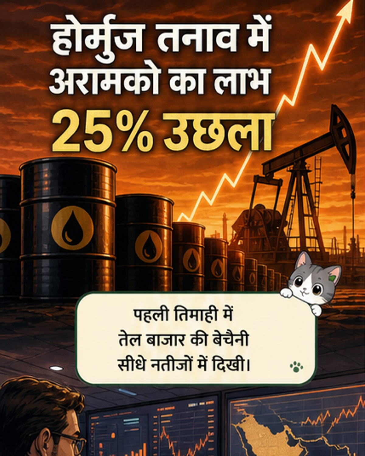 अरामको का तिमाही लाभ 25% बढ़ा