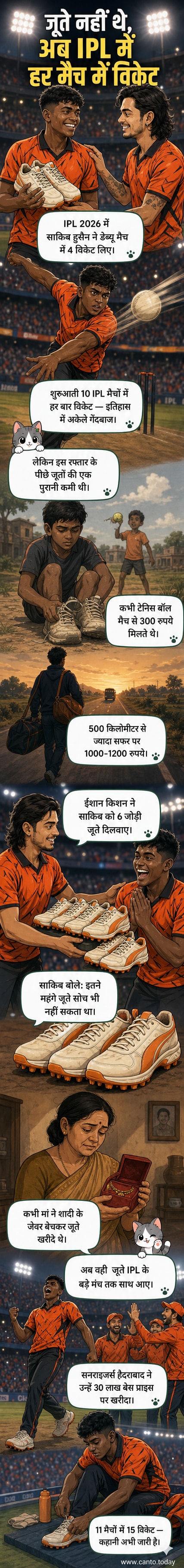 एक क्रिकेट गेंदबाज मैदान पर जूते दिखाते हुए, पृष्ठभूमि में ईशान किशन की तस्वीर और एडिडास जूतों का लोगो